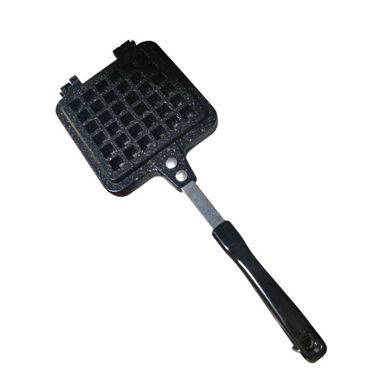 Waffle Maker Machine Comfortable Handle Sandwich Maker Gas Stove Non Stick Waffle Maker Pan Press Plate Waffle square
