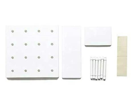 Wall Plastic Decorative DIY Convenient Pegboard Wall Mount Display Wall Organization Storage Wall Shelf for Living Room Kitchen Bathroom Office