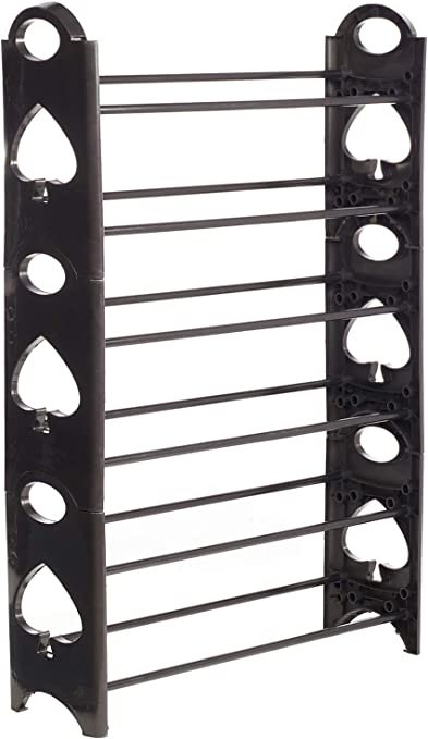 6-Tier Stackable Space Saver Storage Bench Shoe Rack