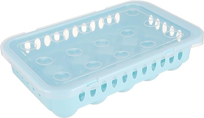 Egg Storer Holder Container Fridge Egg Organizer Stackable Box Fresh Keeping Transparent 15 Hole
