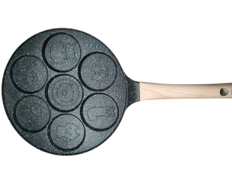 Grill 7 in 1 Special Cooking Experience - Holds Different Appetizing Settings from Qatayef for Eggs & Pancakes Made of High Quality Granite for Perfect Heat Distribution