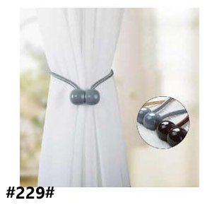 1PC Magnetic Curtain Tiebacks, The Most Convenient Drape Tie Backs Decorative Rope Holdback Holder for Big, Wide or Thick Window Draperies