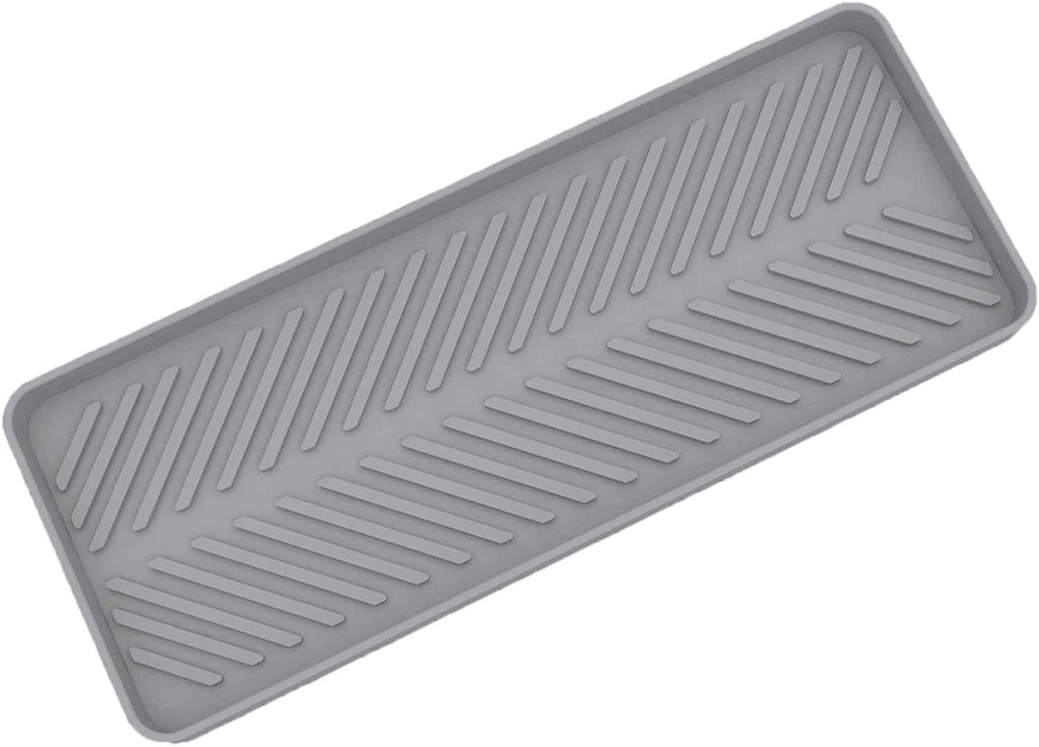 Modern Style Silicone Tray, Multipurpose Flexible Tray, Ideal For Kitchen Soap, Bathroom Countertop Organizer, Perfect For Perfume, Candle, Keys