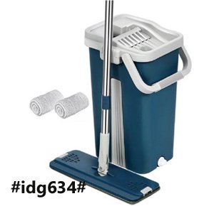 Free Hand Washing Flat Mop bucket Set With Mop And Cloth
