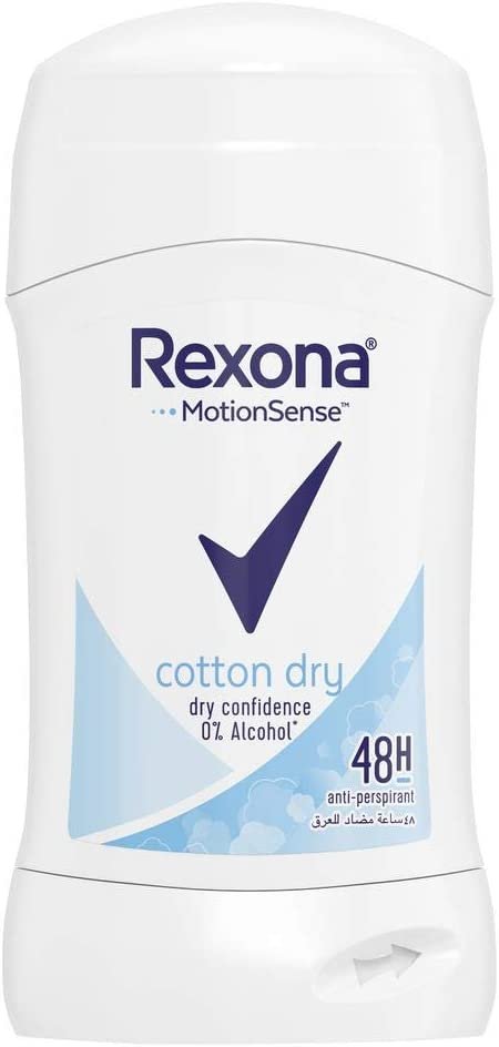 Rexona Motion sense Cotton Dry Anti-perspirant Stick for Women, 40 gm