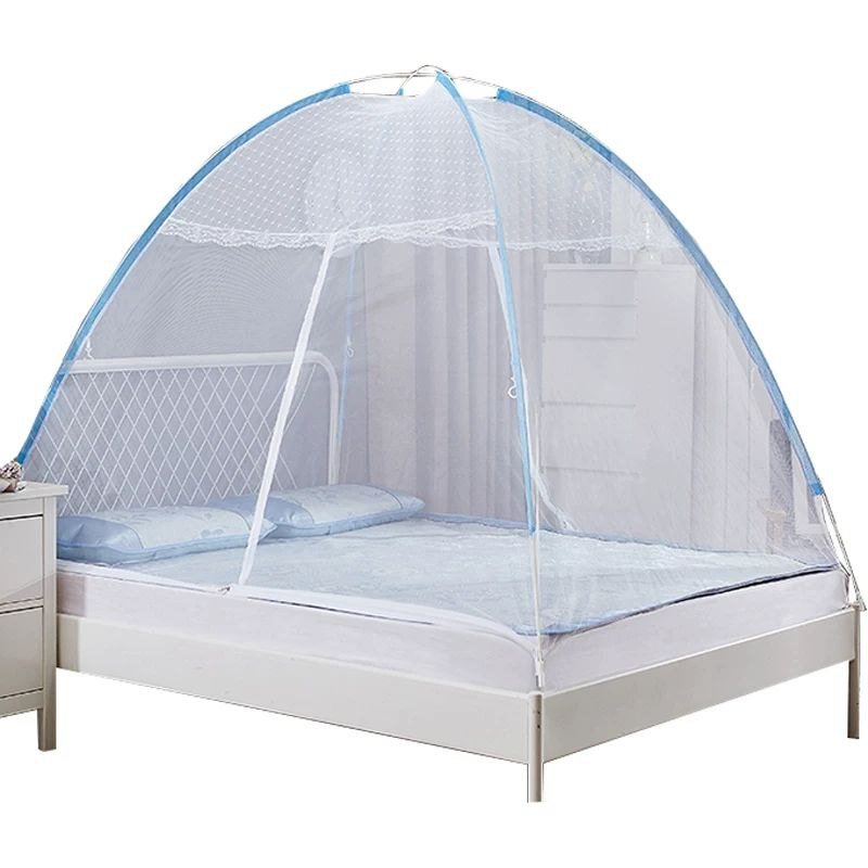 Foldable Mosquito Net for Bed Double Bed Thread and Anti-Corrosion Spring Steel