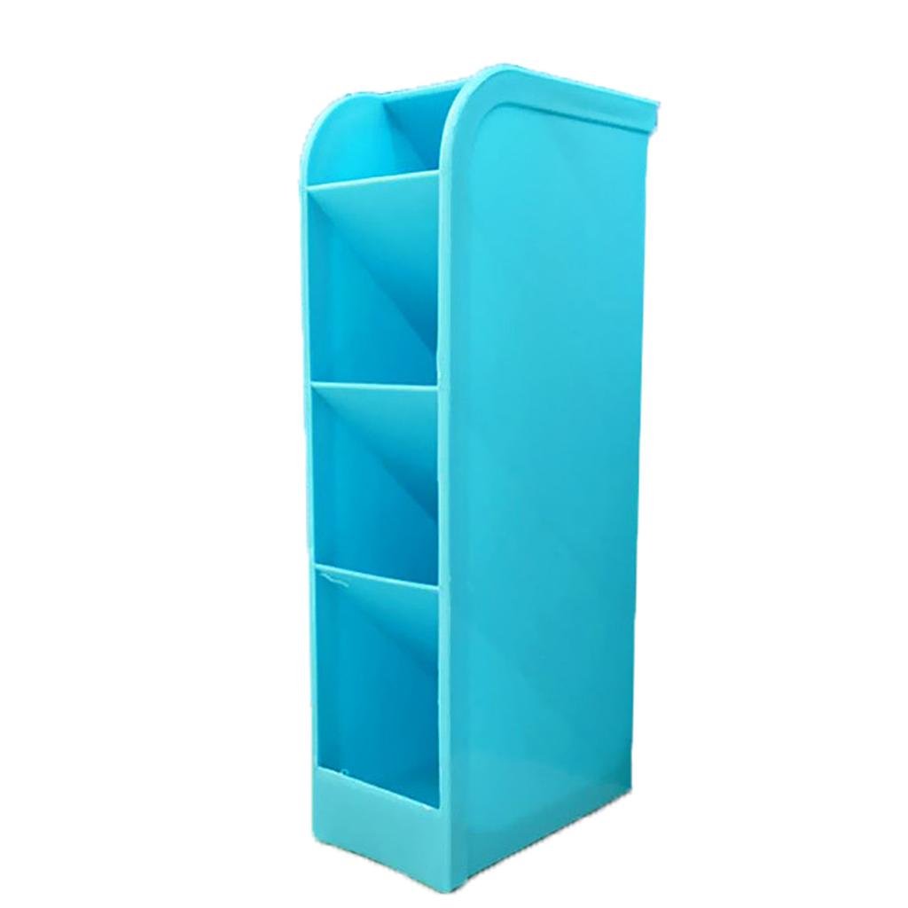 4 Grid Desktop Pen Holder Multi-function Desk Stationery Organizer Office School Pencil Storage Box