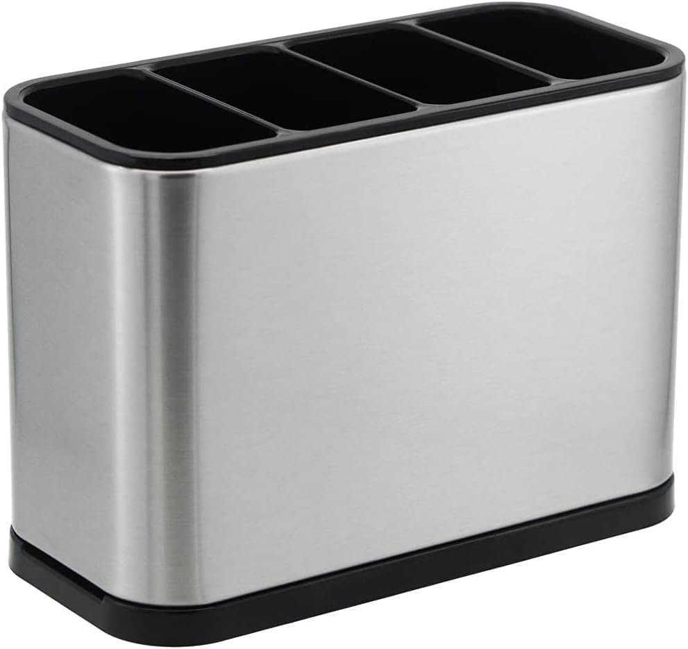 Stainless Steel Kitchen Countertop Holder for Spoons, Forks, Butterknife, Knife, Spatula