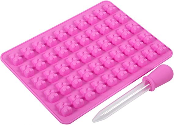 Bear Shape Chocolate Mold, Soft And Durable Chocolate Molds Silicone Come With A Dropper For Chocolate Suitable Mold For Chocolate, Candy, Ice Cube Etc