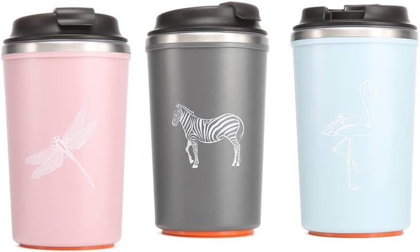 Anti-Fall Magic Suction Stainless Steel Coffee Mug - 350ml