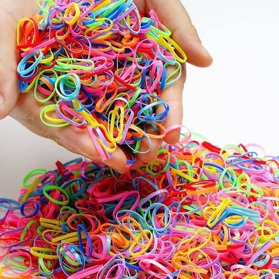 Kids' Hair Ties, Candy-Colored Mini Elastic Hair Bands, Multi-Colored Rubber Bands, Suitable for Toddlers and Girls, Small Hair Holders