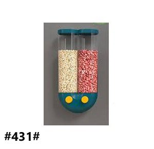 Push-type Wall-mounted Grain Storage Tank Kitchen Wall-mounted Cereal Storage Tank Rice Bean Sealed Can Oatmeal Dispenser small size