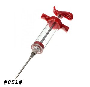 Flavor Injector Syringe with Needle Stainless Steel Poultry Meat, Seasoning Flavor Injector Cooking Tool