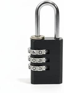 Other 3 Digit Resettable Combination Padlock - Secure Lock for Luggage, Backpack, Gym Locker