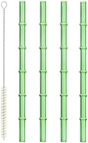 GLASS STRAW Reusable Straw 4+1 (Brush + 4 straws)