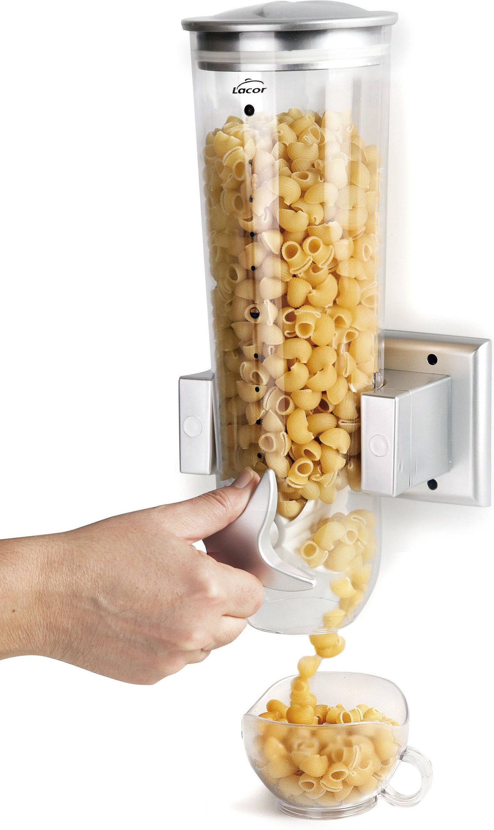 Fresh Easy Plastic Cereal Dispenser with Stand and Small Cup