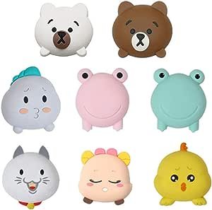 1Pc Cartoon Door Stopper Wall Protectors Silicone Door Knob Random Shape