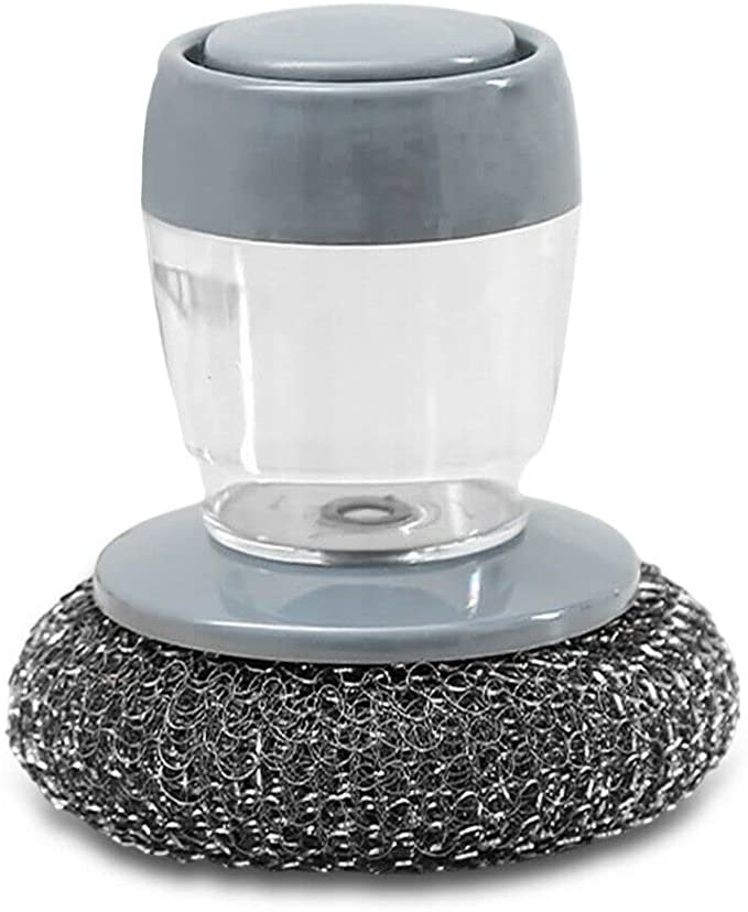 Cleaning Brush Palm Scrubber Multifunctional Portable PED Kitchen Soap Dispensing Palm Brush for Home Household Kitchen