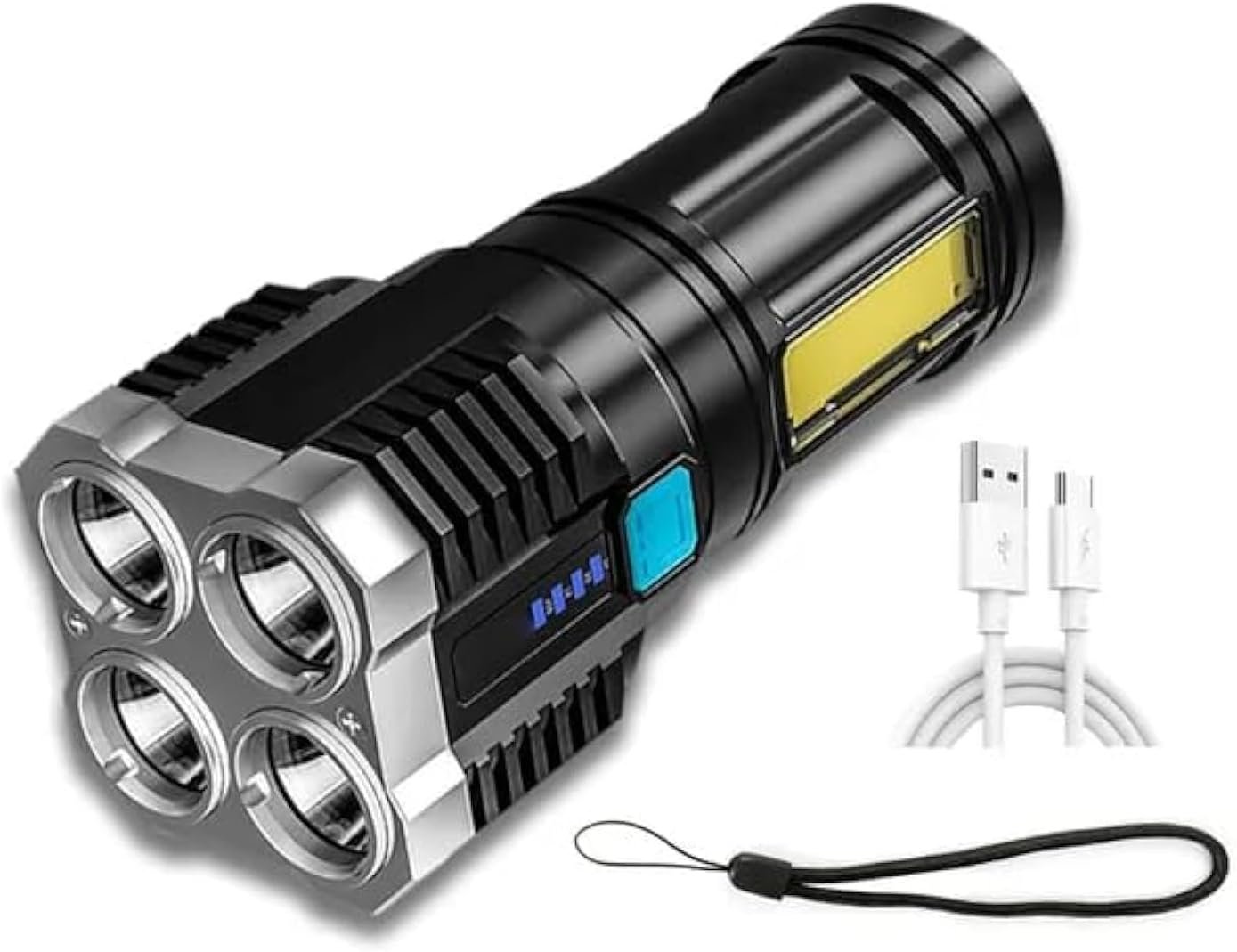 Torch Lights Rechargeable with HGH Power Long Dstance with Multifunctional