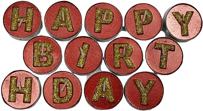 Happy Birthday Candles Set Of 13