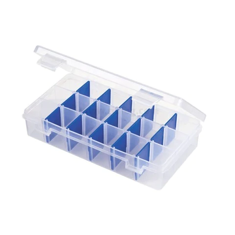 24 Grids Clear Plastic Organizer Box Storage Container Jewelry Box with Adjustable Dividers for Beads Crafts Diamonds Jewelry Fishing Tackles