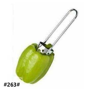 Stainless Steel Pepper Corer, Silver