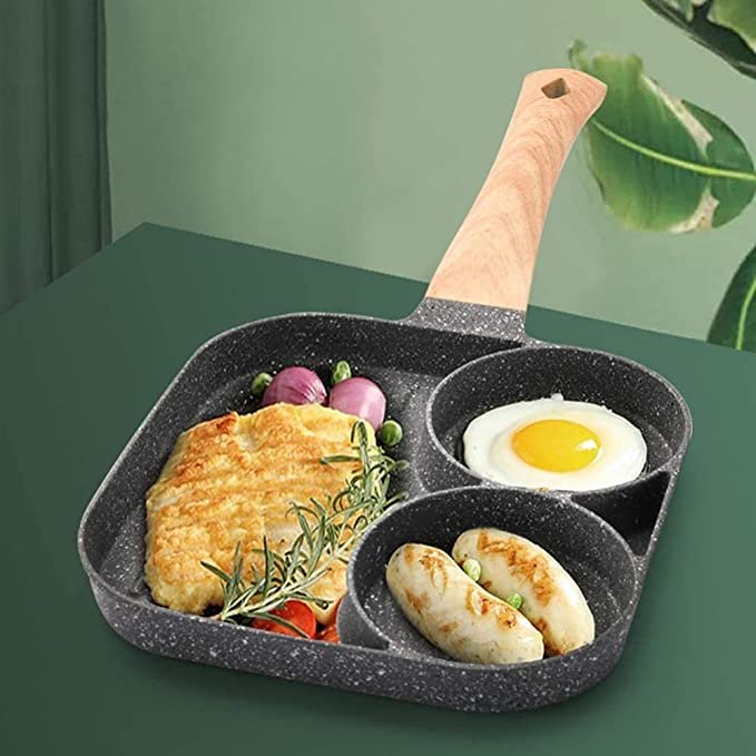 Egg Frying/Cooking Pan, 2-Cups Non-stick Multipurpose Hamburger Frying Pan cookware Fried Egg,Pancake,Omelette pan