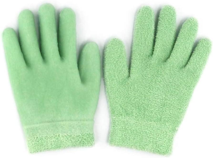 1 Pair Moisturizing Gloves Finger Moisture Gloves Soft Moisturizing Gloves for Dry Rough and Cracked Hands Silicone gloves Reusable SPA Gel Gloves Moisturizing Whitening